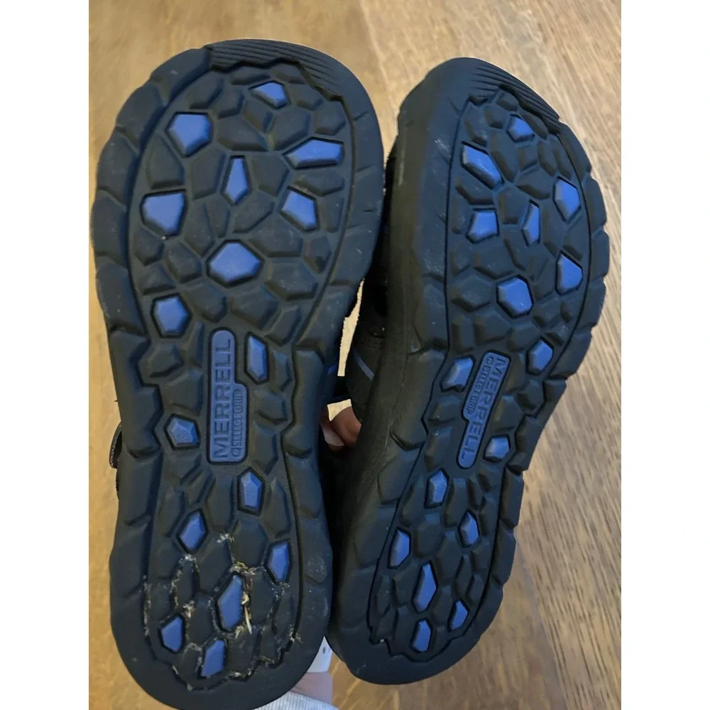 Merrell Hydro Sandals – Size 5 – Black‎ & Blue Leather Uppers - Picture 4 of 7
